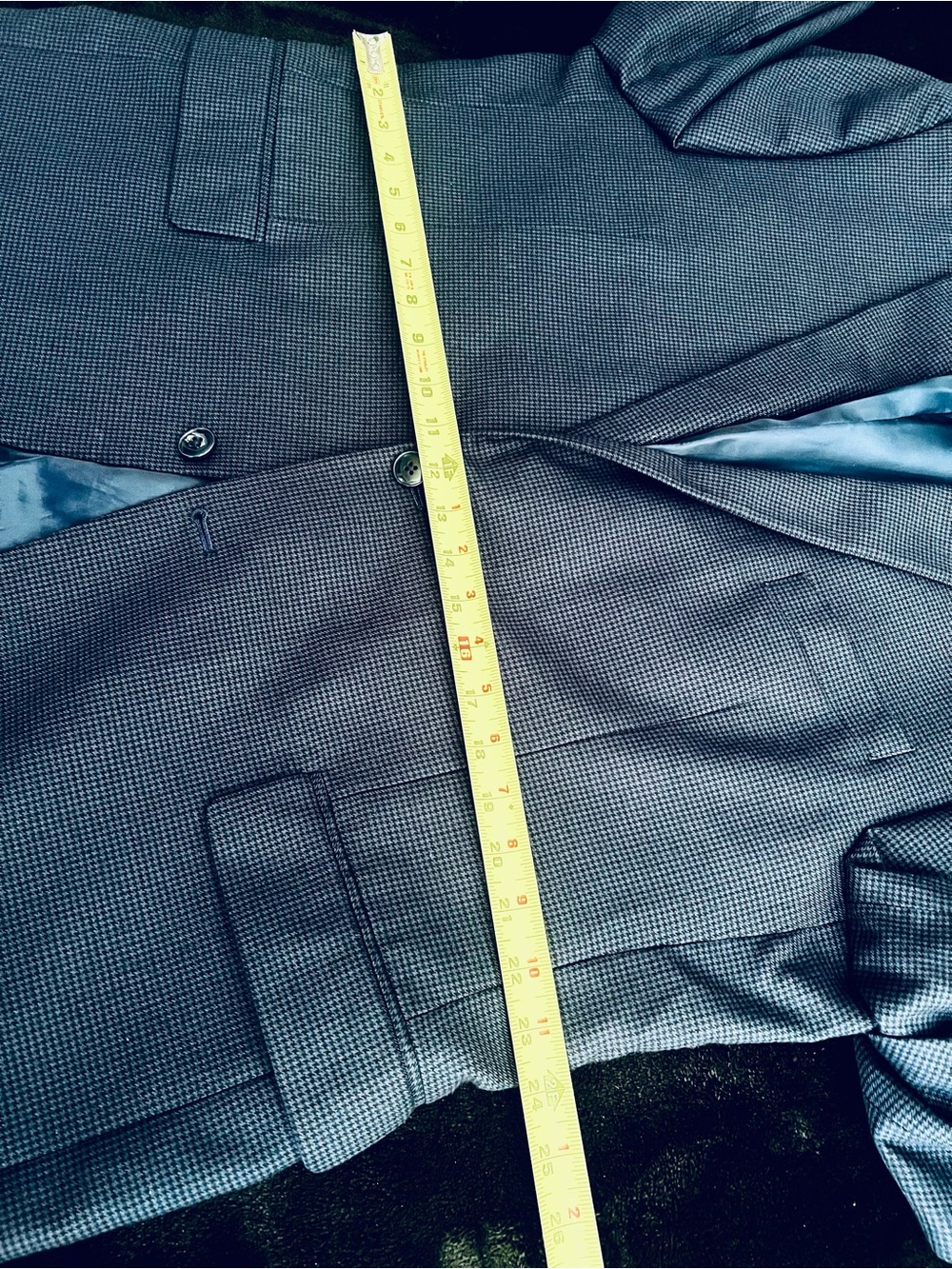 Michael Kors Blue Houndstooth Sport Coat - Picture 8 of 10